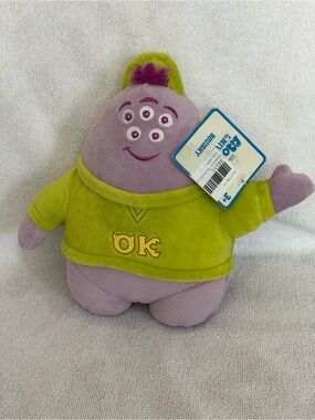 Pixar Disney Oozma Kappa Monsters Inc Plush Doll OK Squishy 5 Eyes W/ Tags 8”
